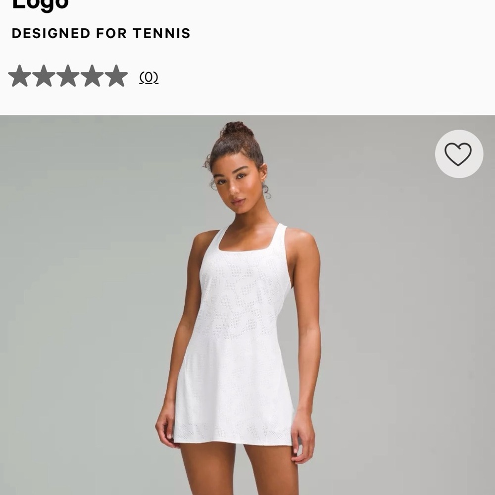 lululemon athletica White Eyelet Sport Dress